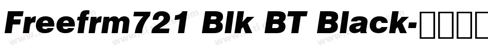 Freefrm721 Blk BT Black字体转换